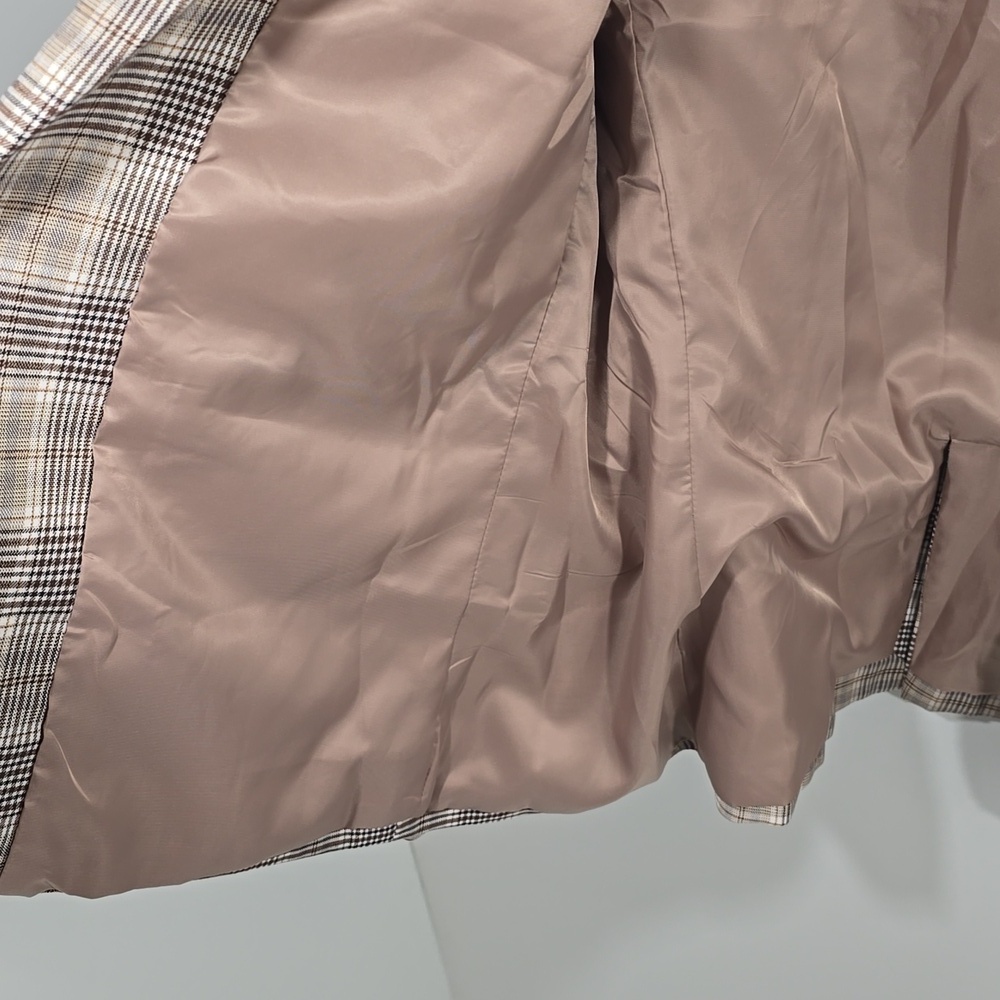 New Unbranded Brown Plaid Blazer Jacket - Size XXL - Picture 13 of 17